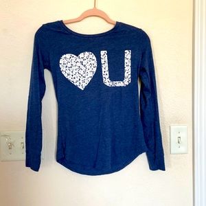 Girls’ blue long sleeve